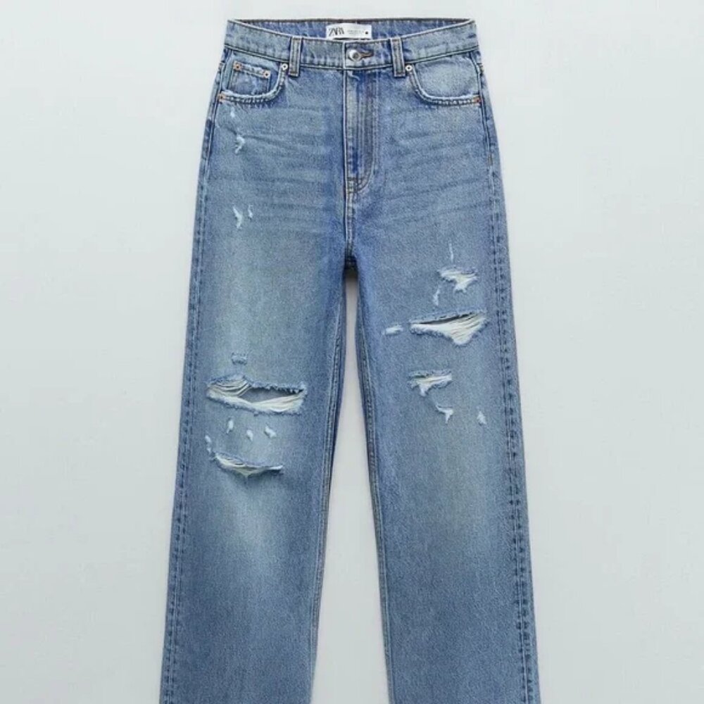 Zara 90's Wide Leg Full Length Jeans EU 38 / US 6